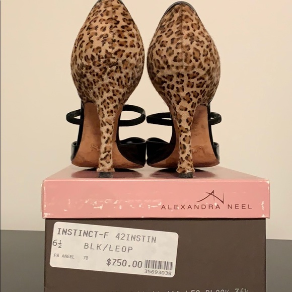 Alexandra Neel leopard print / patent heels - Picture 2 of 10